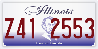 IL license plate Z412553