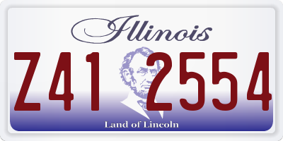 IL license plate Z412554