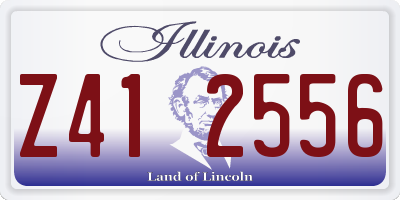 IL license plate Z412556