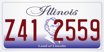 IL license plate Z412559