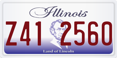 IL license plate Z412560