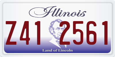 IL license plate Z412561
