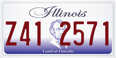 IL license plate Z412571