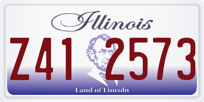 IL license plate Z412573