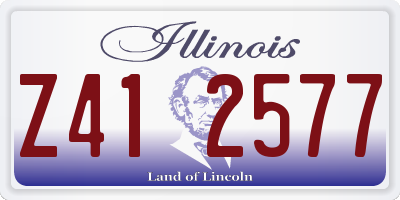 IL license plate Z412577