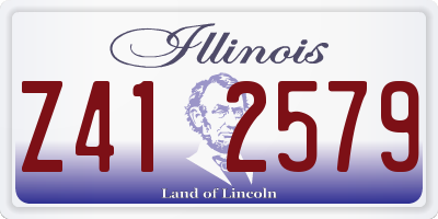 IL license plate Z412579
