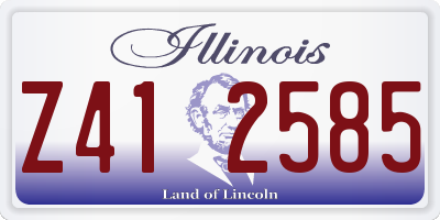 IL license plate Z412585