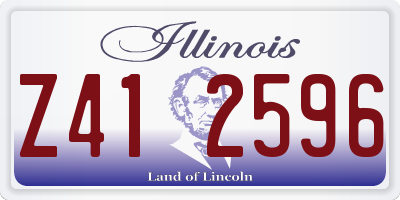 IL license plate Z412596