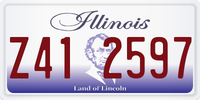 IL license plate Z412597