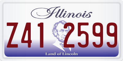 IL license plate Z412599