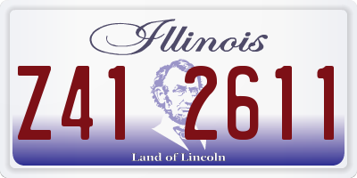 IL license plate Z412611