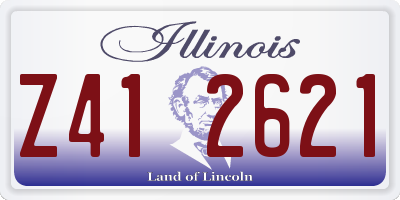 IL license plate Z412621