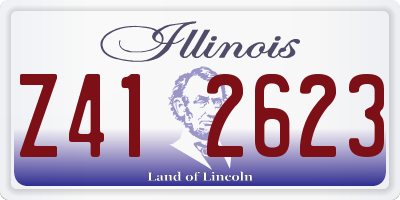 IL license plate Z412623