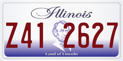 IL license plate Z412627