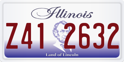 IL license plate Z412632