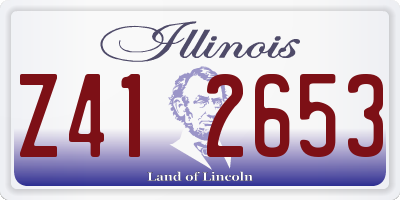 IL license plate Z412653