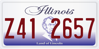 IL license plate Z412657