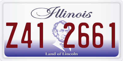 IL license plate Z412661