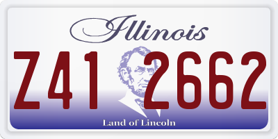 IL license plate Z412662