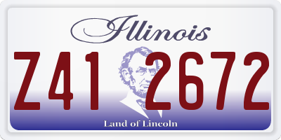 IL license plate Z412672