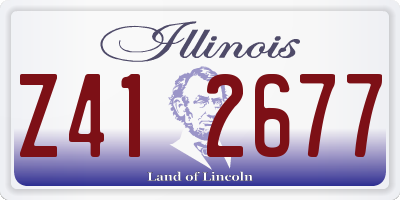 IL license plate Z412677