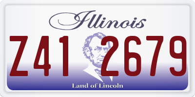 IL license plate Z412679