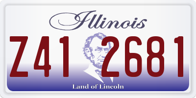 IL license plate Z412681