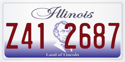 IL license plate Z412687
