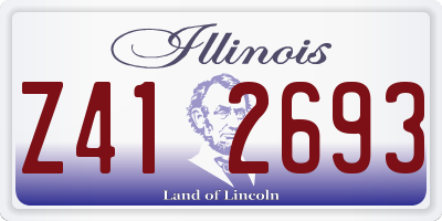IL license plate Z412693