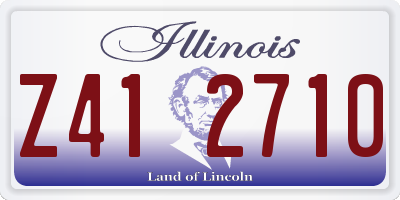 IL license plate Z412710