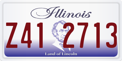 IL license plate Z412713