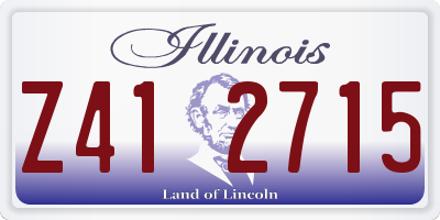 IL license plate Z412715
