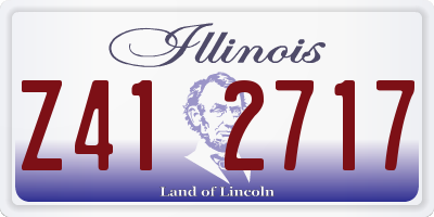 IL license plate Z412717