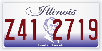 IL license plate Z412719