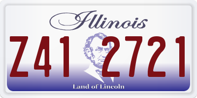 IL license plate Z412721