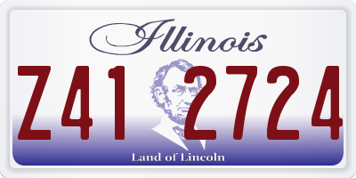 IL license plate Z412724