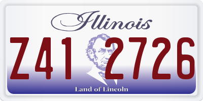 IL license plate Z412726