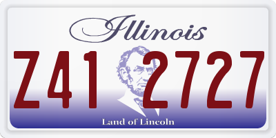 IL license plate Z412727