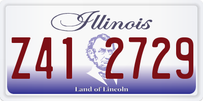 IL license plate Z412729
