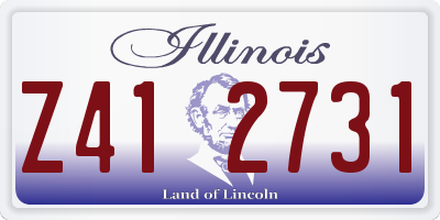 IL license plate Z412731