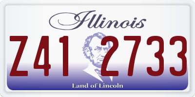 IL license plate Z412733