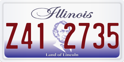 IL license plate Z412735