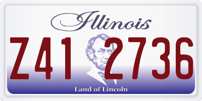 IL license plate Z412736