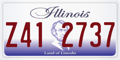 IL license plate Z412737
