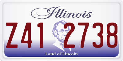 IL license plate Z412738