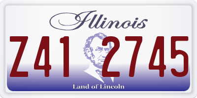 IL license plate Z412745