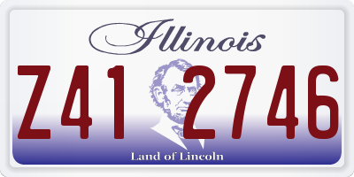 IL license plate Z412746