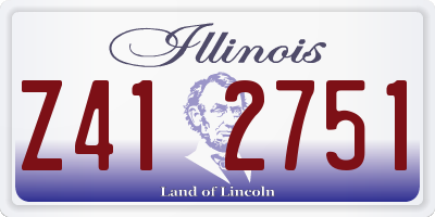 IL license plate Z412751