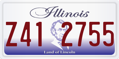 IL license plate Z412755