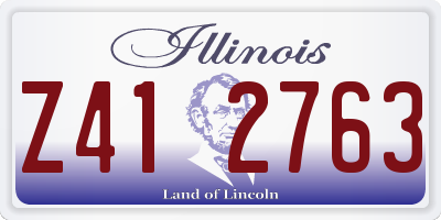 IL license plate Z412763